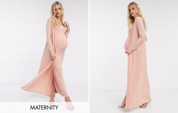 F0D308*CLUB SWETER RÓŻOWY MAXI BASIC 40 L 1A01