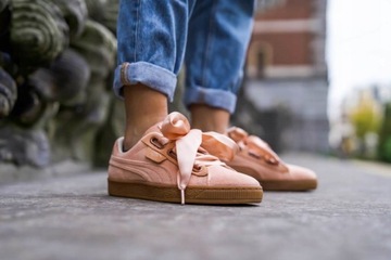 BUTY DAMSKIE PUMA BASKET HEART CORAL 366729 01 38