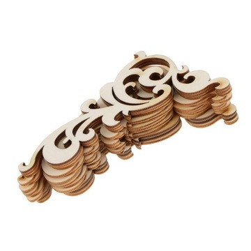 12 вырезов из дерева, цветочный рисунок, подвесные украшения по рождественской цене.