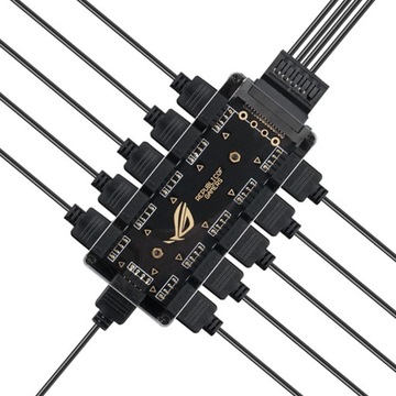 ARGB HUB 10-ПОРТНЫЙ 3-контактный светодиодный концентратор RGB