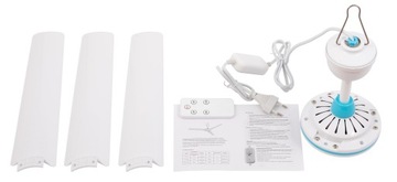 ВЕНТИЛЯТОР ПОТОЛОЧНЫЙ ВЕНТИЛЯТОР 90 см 275 об/мин ДИСТАНЦИОННЫЙ