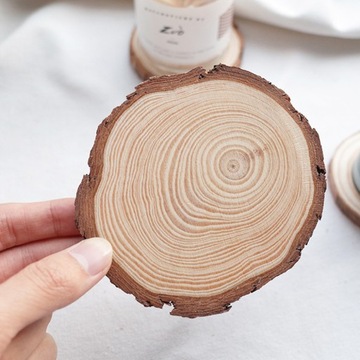 ДЕРЕВЯННЫЕ КРУГИ ПОДСТАВКИ ДЛЯ КРУЖЕК, НАТУРАЛЬНЫЕ ЛОМтики
