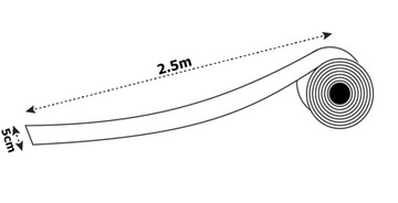 Pasek Dekoracyjny Lustro Weneckie Folia Przeciwsłoneczna Srebrna 5x250cm