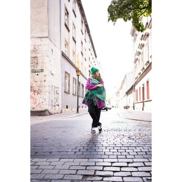 Женская зеленая шапка из ангоры с пышными волосами, повседневная зимняя шапка