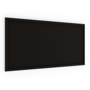 Tablica korkowa czarny kolor korka 80x40 cm rama drewniana CZARNA