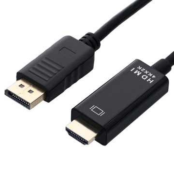 Kabel DISPLAY PORT do HDMI 1,8M DP DisplayPort 4K