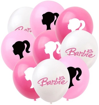 BALONY LALKA BARBIE ZESTAW BALONÓW WIELE WZORÓW