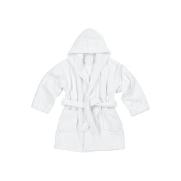 Meyco Baby Jednokolorowy szlafrok - frotowy - white - 86/92