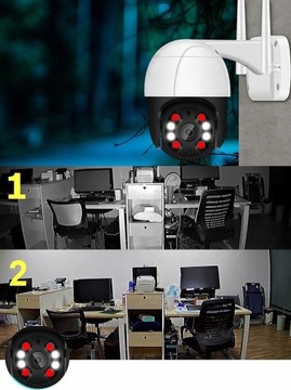 KAMERA OBROTOWA WiFi IP ZEWNĘTRZNA 4x ZOOM FULL HD 25 Fps