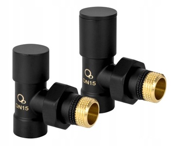 УГЛОВОЙ РЕГУЛИРУЮЩИЙ КЛАПАН РАДИАТОРА 1/2, ЧЕРНЫЙ