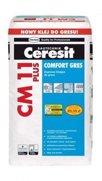 Klej do gresu Ceresit CM 11 Plus Comfort Gres 25kg
