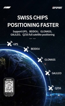 ВЕЛОСИПЕДНЫЙ РЕГИСТРАТОР IGSPORT BLUETOOTH GPS BSC100