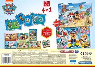 ПАЗЛ PAW PATROL 4В1 ДОМИНО БЛОКИ КЛЕМЕНТОНИ