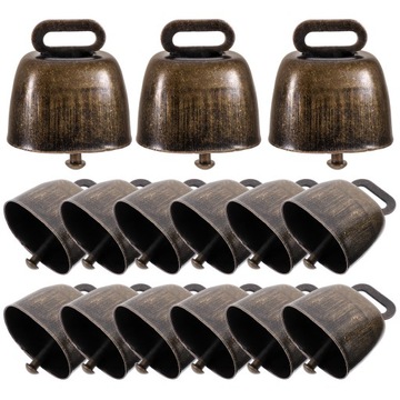 Рождественские украшения с открытыми колокольчиками и металлическими животными