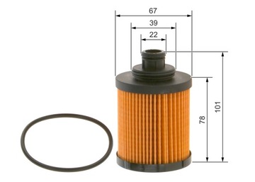 BOSCH F 026 407 067 FILTR OLEJE