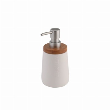Dozownik do mydła bambus Wellness ceramika 400 ml