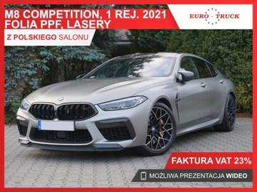 BMW 2020 BMW M8 SalonPL 4.4 V8 1rej 2021 Kamery BMW Laser Asyst. park FV23