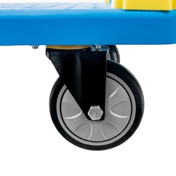 Складская транспортная тележка с платформой 500 кг, складная платформа 129x70 см.