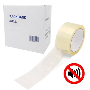 CICHA TAŚMA KLEJĄCA 48mm/66mb przezroczysta 36szt