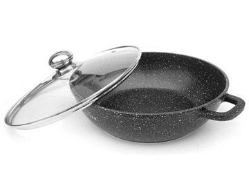 НАБОР ИЗ 2-Х КОТРОВ ВОК С МРАМОРНЫМ ПОКРЫТИЕМ 28/32 СМ ZILNER ZL-8610