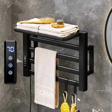 Czarny lewy styl 220V 65W podgrzewacz do ręczników
