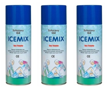 ICE MIX SZTUCZNY LÓD W SPRAYU 400ml TRÓJPAK - 3szt