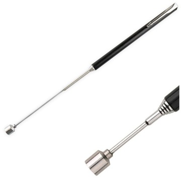 CHWYTAK TELESKOPOWY DŁUGI MOCNY DO AUTA Z MAGNESEM MAGNETYCZNY 12-64CM