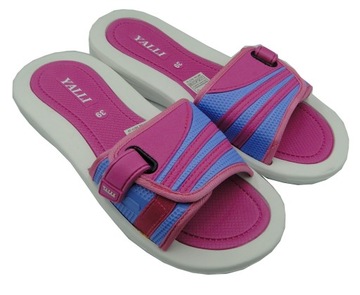 Klapki damskie z rzepem regulowane 37