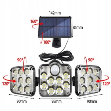 LED LATARNIA LAMPA SOLARNA ULICZNA SOLAR 300W