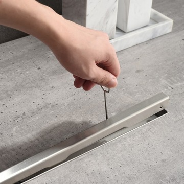 SWISS MEYER LINEAR слив для душа 80 см SLIM 360 поворотный