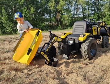 Большой экскаватор-тягач с аккумулятором 720-Т с прицепом 24 В 10 Ач.