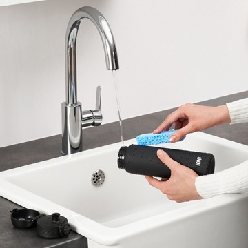 Черная спортивная бутылка с твердой горловиной для велопоходов ION8 0,5 л