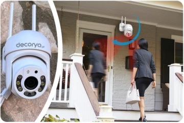 НАРУЖНАЯ ПОВОРОТНАЯ WIFI КАМЕРА IP66 С ДАТЧИКОМ ДВИЖЕНИЯ ДОМАШНИЙ МОНИТОРИНГ