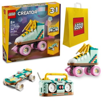KLOCKI LEGO CREATOR 31148 WROTKI RETRO DESKOROLKA I BOOMBOKS 3 W 1 + TORBA