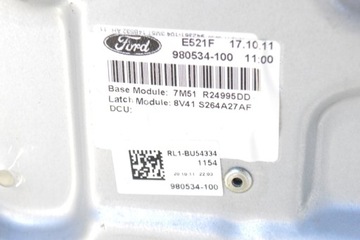 FORD KUGA 2011 RHD ZADNÍ LEVÝ PANEL ZVEDAČ OKNO