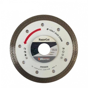 Tarcza diamentowa Wertec RazorCut 125 mm