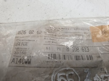 BMW OE 51121946136 PŘEZKA NÁRAZNÍK ZADNÍHO