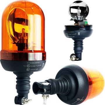 LAMPA OSTRZEGAWCZA BŁYSKOWA ŻARÓWKA H1 KOGUT ZETOR LED 12/24V