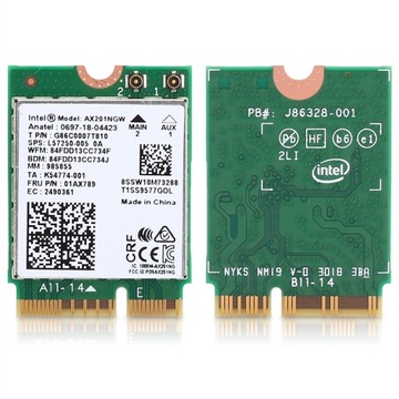 СЕТЕВАЯ КАРТА INTEL WIFI AX201NGW ДЛЯ НОУТБУКА