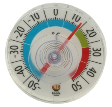 TERMOMETR OKRĄGŁY PRZYSSAWKA OD -50 DO +50 STOPNI