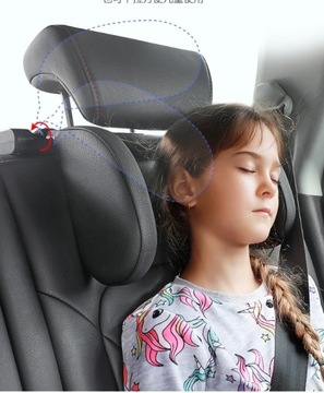 Zagłówek SAMOCHODOWY UCHWYT kształt U CZERWONY