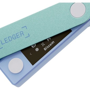 Ledger Nano X безопасный криптовалютный кошелек BTC ETH Pastel Green Bluetooth