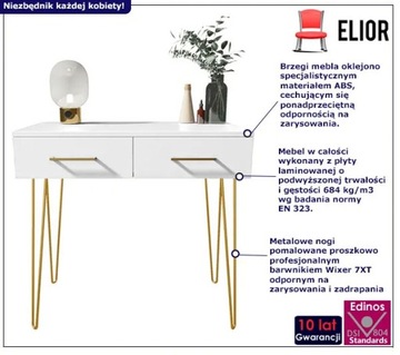 TOALETKA DO SYPIALNI NOWOCZESNA == DWIE SZUFLADY