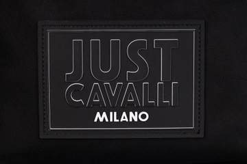 JUST CAVALLI markowy męski plecak BLACK MILANO ITALY NOWOŚĆ