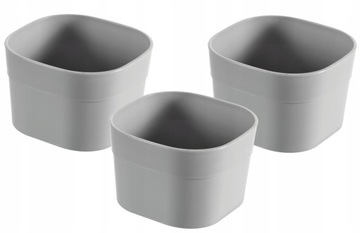 CURVER ORGANIZERY DO SZUFLADY INFINITY ROZ XS 3szt NA KOSMETYKI ART BIUROWE