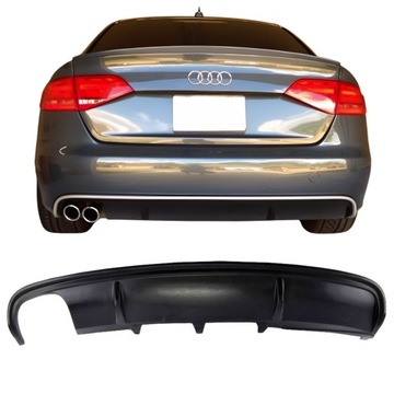 Dyfuzor AUDI A4 B8 2007-2012 sedan avant DOKŁADKA TYLNEGO ZDERZAK SOBMART