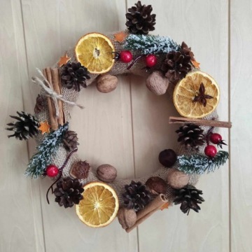 Соломенный венок, обруч, основа для венков 30 см.