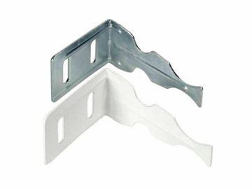 WIESZAK METALOWY GIĘTY BIAŁY