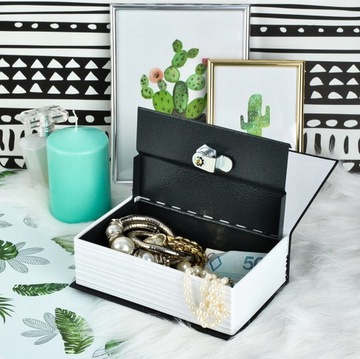 Металлическая книжная коробка, сейф для денег + ключ