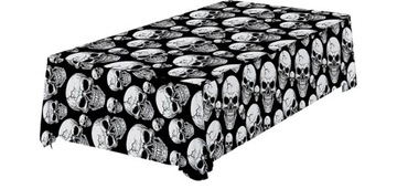 OBRUS PLASTIKOWY CZASZKI 137 X 274 CM HALLOWEEN